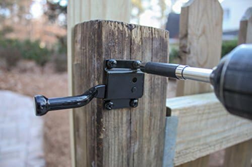 National Hardware N109-020 V1261 Automatic Gate Latch Matte Black