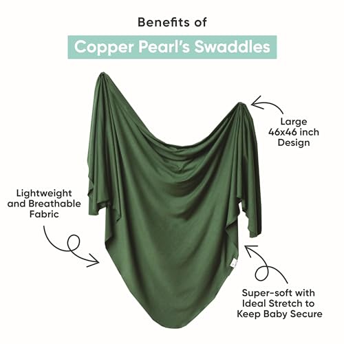 Copper Pearl Baby Swaddle Blanket - Midnight