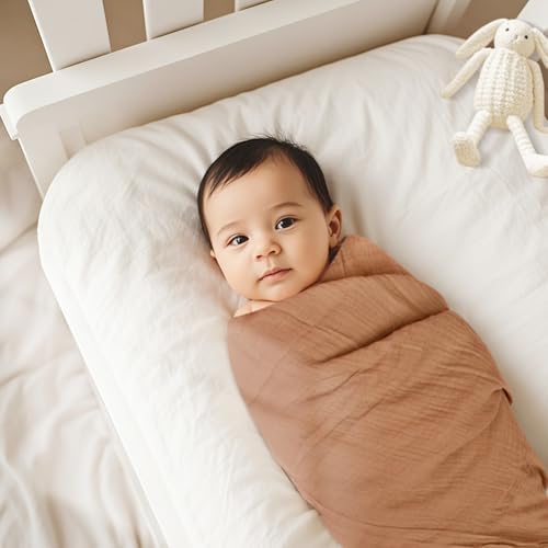 Baby Swaddle Blanket 2 Pack - Lightweight Breathable Muslin for Newborns
