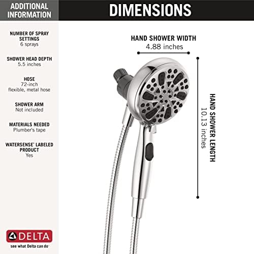 Delta 75609 SureDock Handheld Showerhead Chrome 1