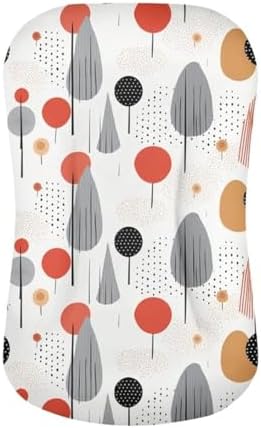 Daulesho Geometric Forest Bassinet Sheets Nordic Style Stretchy Covers Universal
