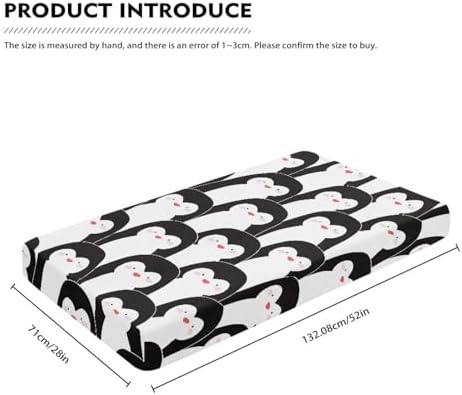 Winpema Penguin Cartoon Crib Sheet 28x52