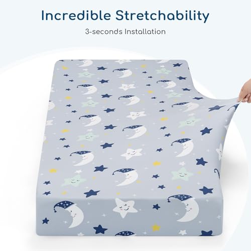 Yukkidds Pack Play Sheets 2 Pack Dark Blue