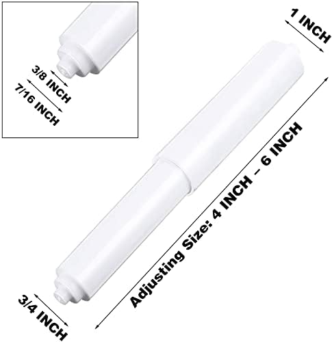 Arista Spring Loaded Toilet Paper Holder Replacement Rod 2-Pack