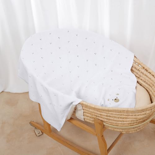 Mimixiong Organic Cotton Baby Blanket 40x30 Inch