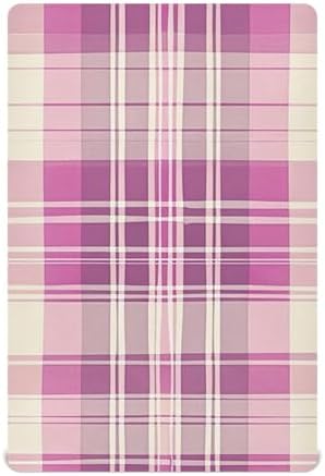 KICPOAY Checkered Tartan Plaid Crib Sheets