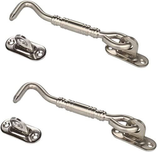 SHAUNI 8 Inch Hook and Eye Latch Gate Lock