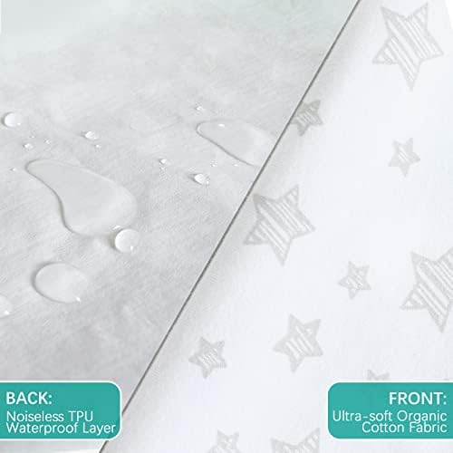 Biloban Waterproof Crib Mattress Protector 2 Pack