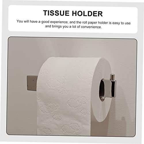 DOITOOL Wall-Mounted Toilet Paper Holder Chic Grey Multi-Purpose Roll Paper Rack