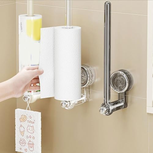Suction Cup Toilet Paper Holder with Strong Adhesion