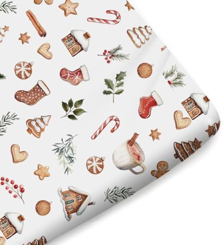 KASTLEE Christmas Crib Sheets 52x28 Fitted Mattress Cover