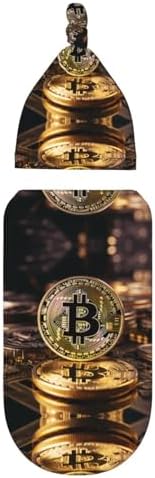 Bitcoin Baby Sleep Swaddle Blanket Set with Head Cap