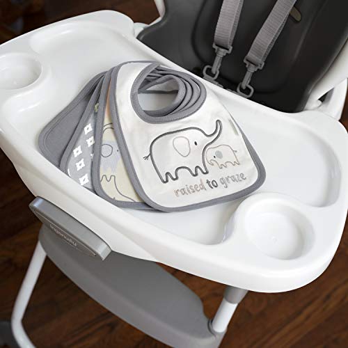 Ingenuity Easy Eater 4-Pack Baby Bib Set - Soft Absorbent