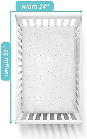 TL Care Fitted Mini Crib Sheet 24 x 38