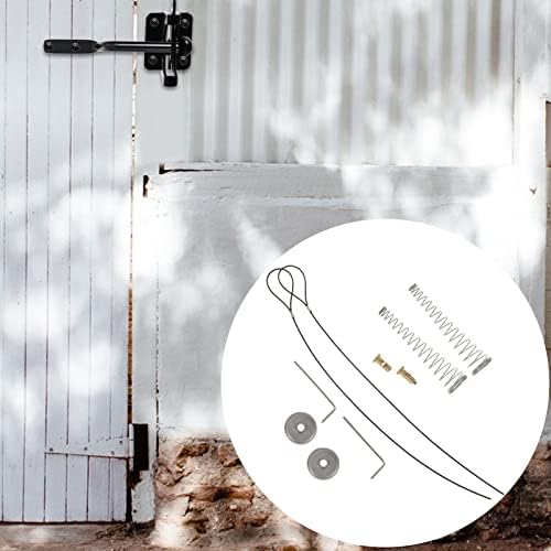 DEIHGE 2 Sets Replacement Wooden Fence Gate Spring Opener Cable Latch