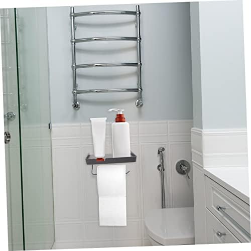 Alipis Dual-Use Toilet Paper Holder with Storage Shelf