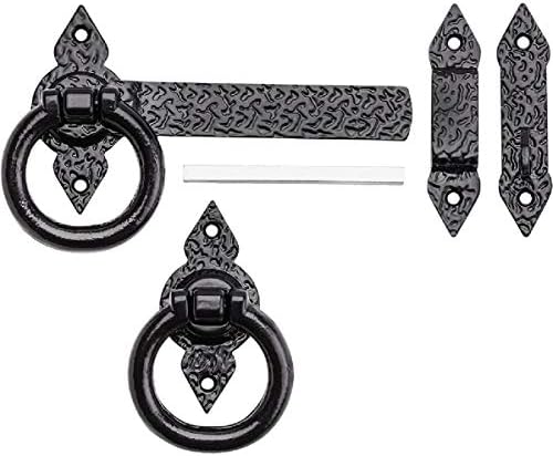National Hardware 8 Black Steel Gate Latch - Traditional Style