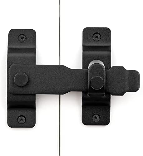 INIRET 3 Pack Barn Door Latches Matte Black
