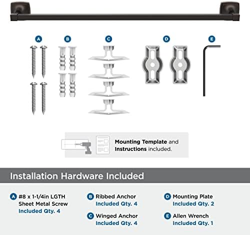 Amerock Oil Rubbed Bronze Towel Bar 24 in