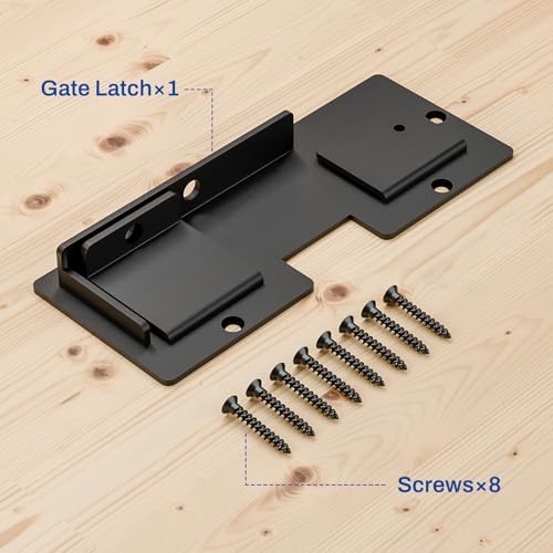 2Pack 75 Inch Flip Gate Latch Lock with Padlock Hole 1