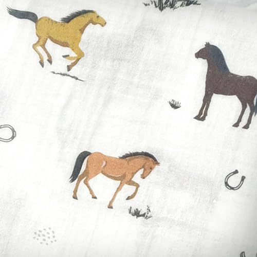 MON AMI Chantilly Cotton Muslin Swaddle Blanket 47 1