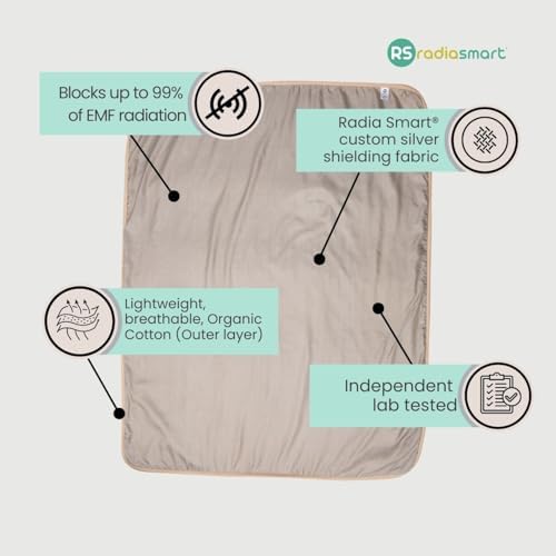 Radia Smart Large Organic Pregnancy Blanket with EMF Protection