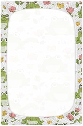 Cute Frog Crib Sheets for Girls and Boys 39x27 Inch