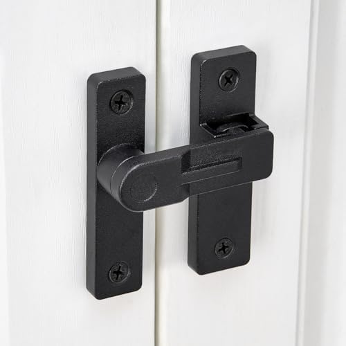 INIRET 2 Packs 180 Degree Flip Latch with Matte Black Finish