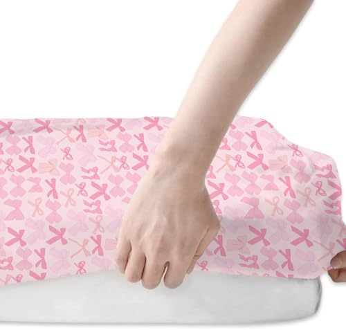 Spring Pastel Bows Crib Sheets 2 Pack