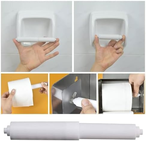 Pack of 3 Holder Roller Telescopic Bathroom Tissue Holder