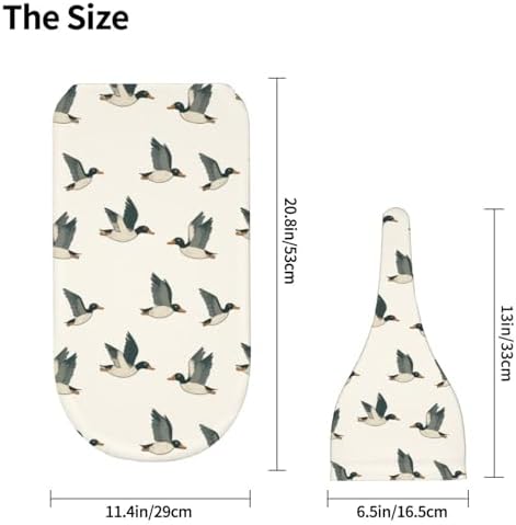 Muishi Cartoon Mallard Duck Flying Swaddle Blanket and Hat Set