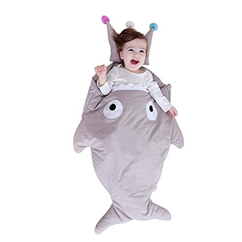 Super Comfy Cartoon Shark Baby Sleep Sack 34-Inch