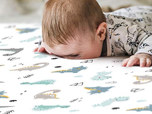 GRSSDER Ultra Soft Stretchy Crib Sheets 2 Pack 1