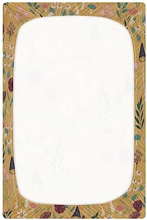 YETTASBIN Mushroom Crib Sheet 2 Sizes - Extra Soft Breathable