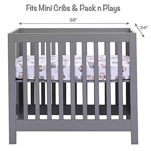 Lambs Ivy Woodland Forest Animals Mini Crib Fitted Sheet