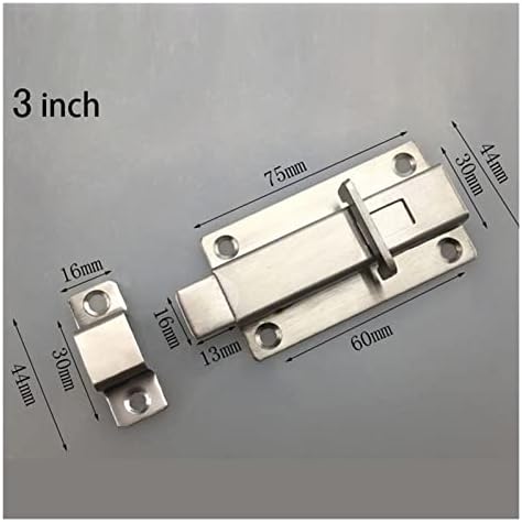 SHAUNI 2 Inch Stainless Steel Gate Latch Lock