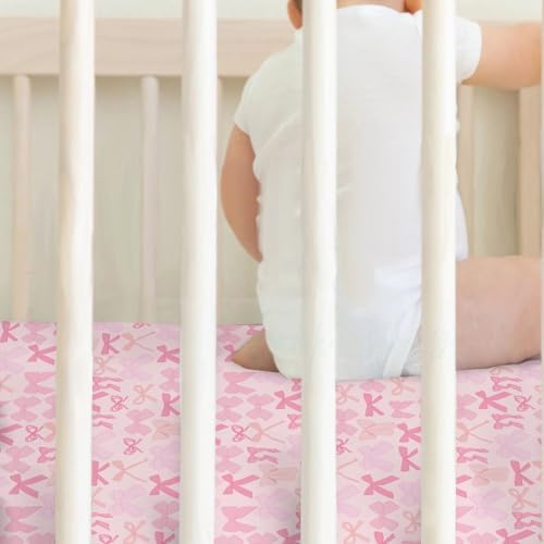 Spring Pastel Bows Crib Sheets 2 Pack