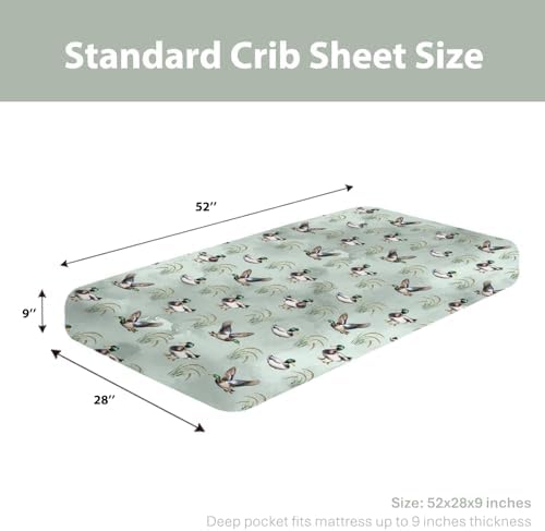 Vintage Mallard Duck Crib Sheets 28x52 1