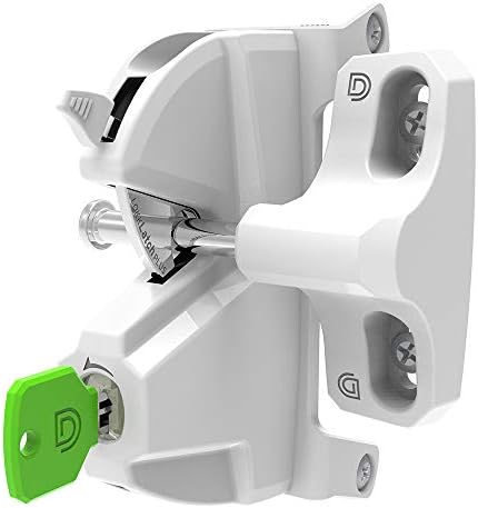DD Technologies LokkLatch Plus White Gate Latch