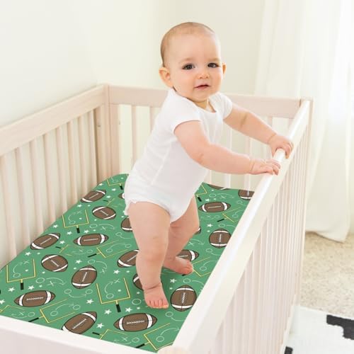 KASTLEE American Football Fitted Crib Sheet 52x28