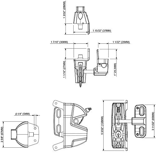 DD Technologies LokkLatch Plus White Gate Latch