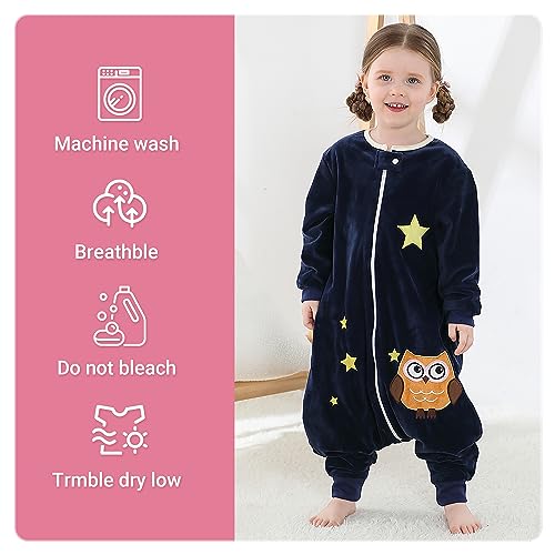 MICHLEY Baby Sleeping Bag Owl 1-3 Years Winter Swaddle