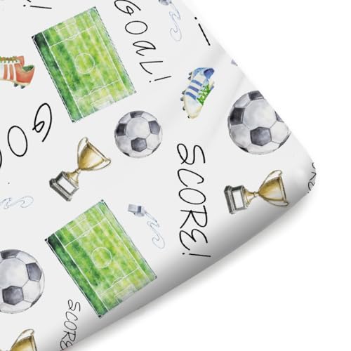KASTLEE Soccer Baby Crib Sheets 52x28