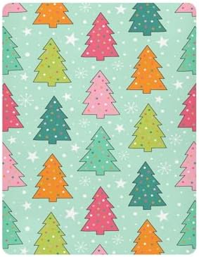 KICPOAY Christmas Green Crib Sheets for Baby Toddler Playard