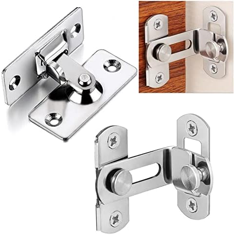SHAUNI 1pc Slide Latch Metal Hook Lock