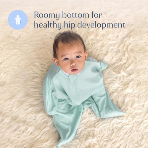SleepingBaby Zipadee-Zip Transition Swaddle - Classic Mint Large 12-24 Months