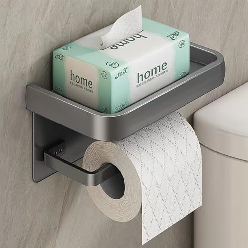 1PC Aluminum Alloy Toilet Paper Holder for Bathroom Storage