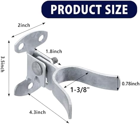 SIHAI 1-38 Chain Link Fence Gate Latch Flat Back