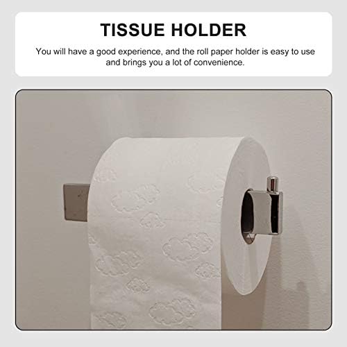 Lurrose 285cm Wall-Mounted Toilet Paper Holder Roll Paper Rack No Punching Style