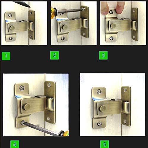 SHAUNI 2Pcs Slide Door Lock Hasp Gate Latch